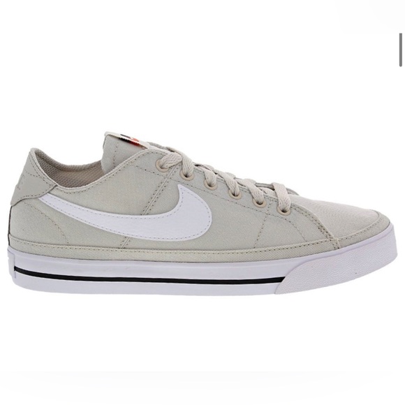 Nike Shoes - NWOT Nike Court Legacy Canvas Skate Shoes Women’s 9.5 light bone, white, & black